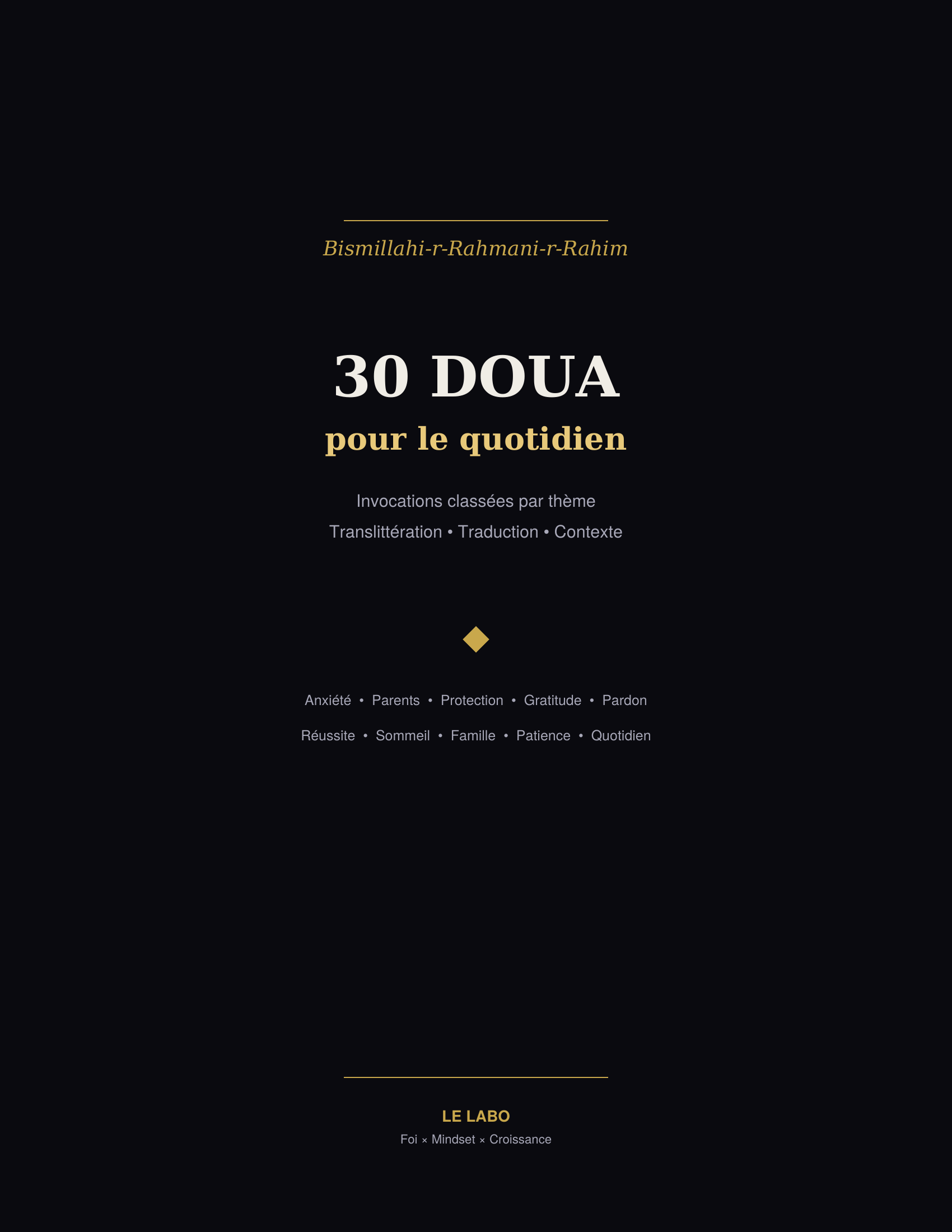 30 Daily Duas — PDF Booklet